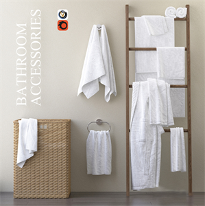 A set of towels for the bathroom m30